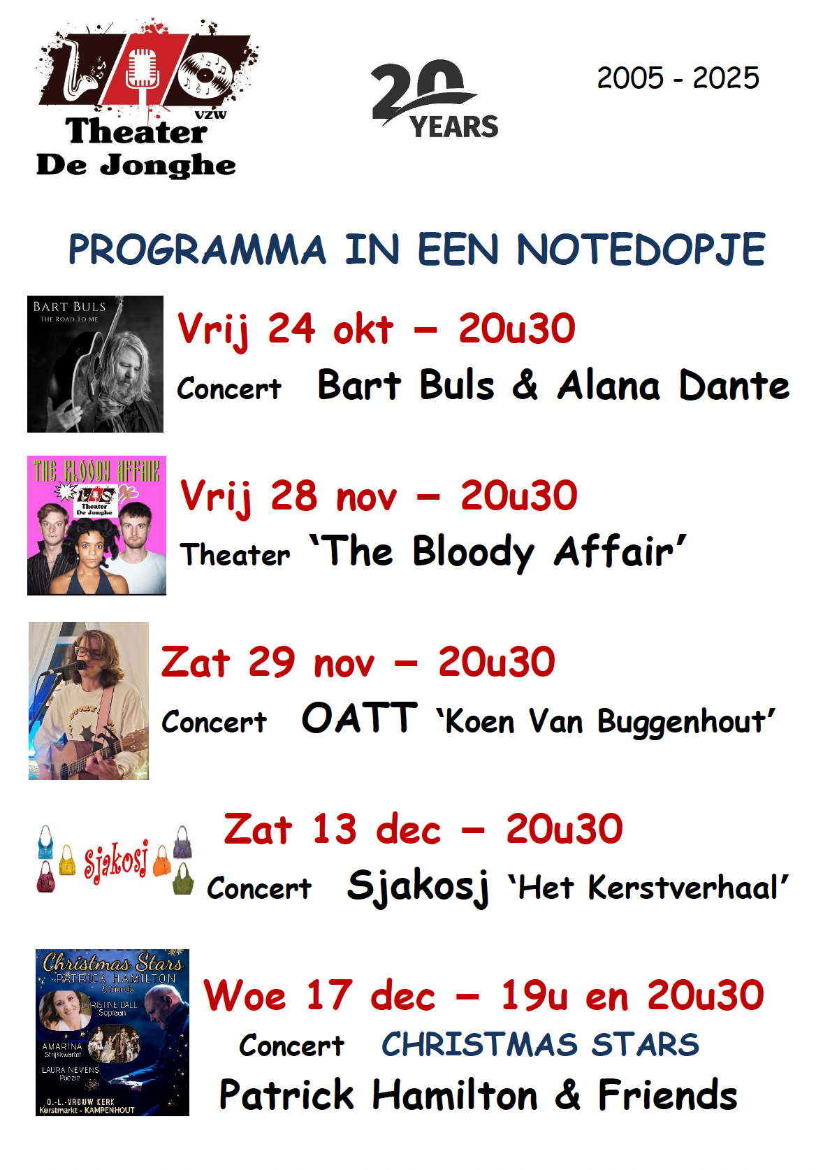 [2022 show calendar]